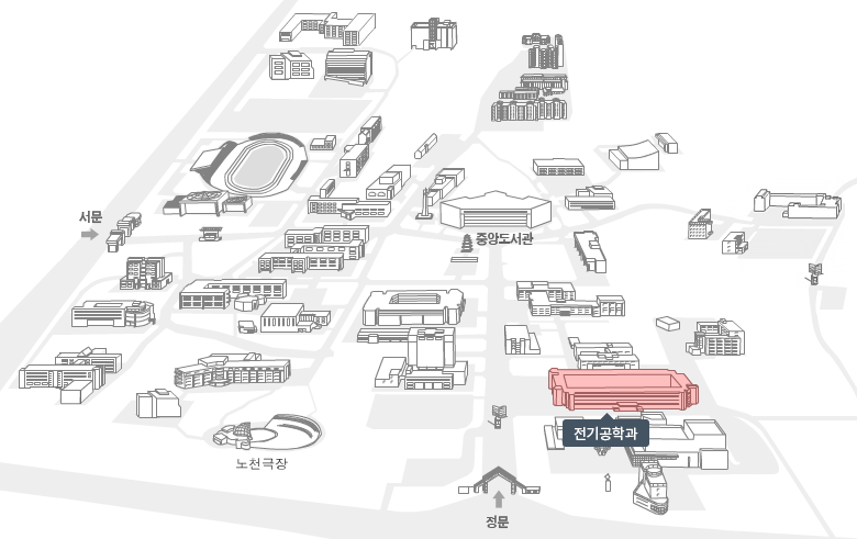 충남대학교 전기공학과 약도